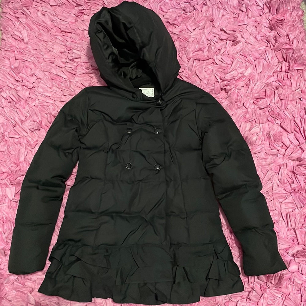 Ruffle puffer jacket like new